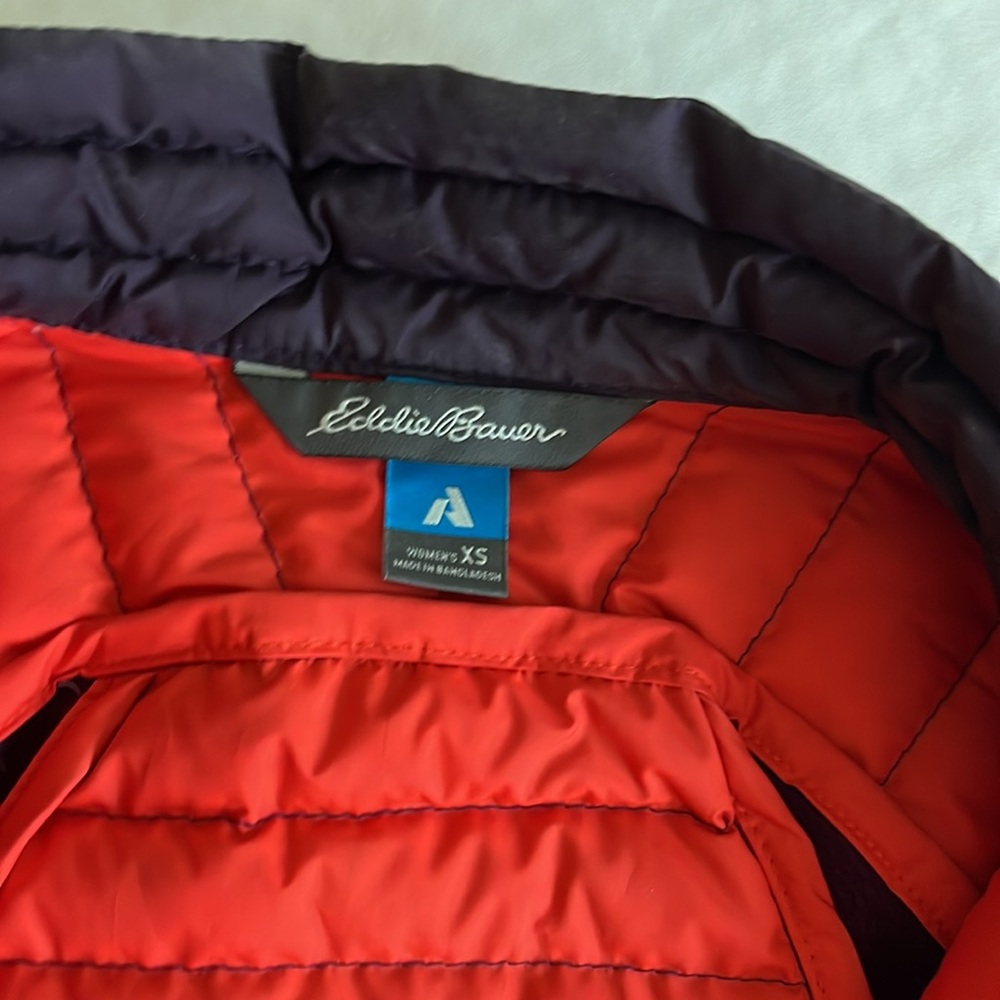Eddie Bauer Storm 800 Insulated Goose Down Puffer Jacket Purple - Picture 3 of 9